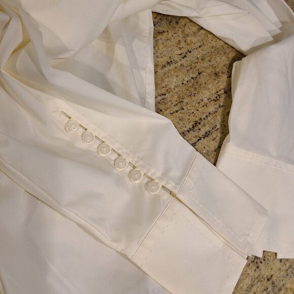 New! Lot of 2 Old Navy Women's Size XXL White Perfect Fit Stretch Button Shirt - Picture 9 of 16